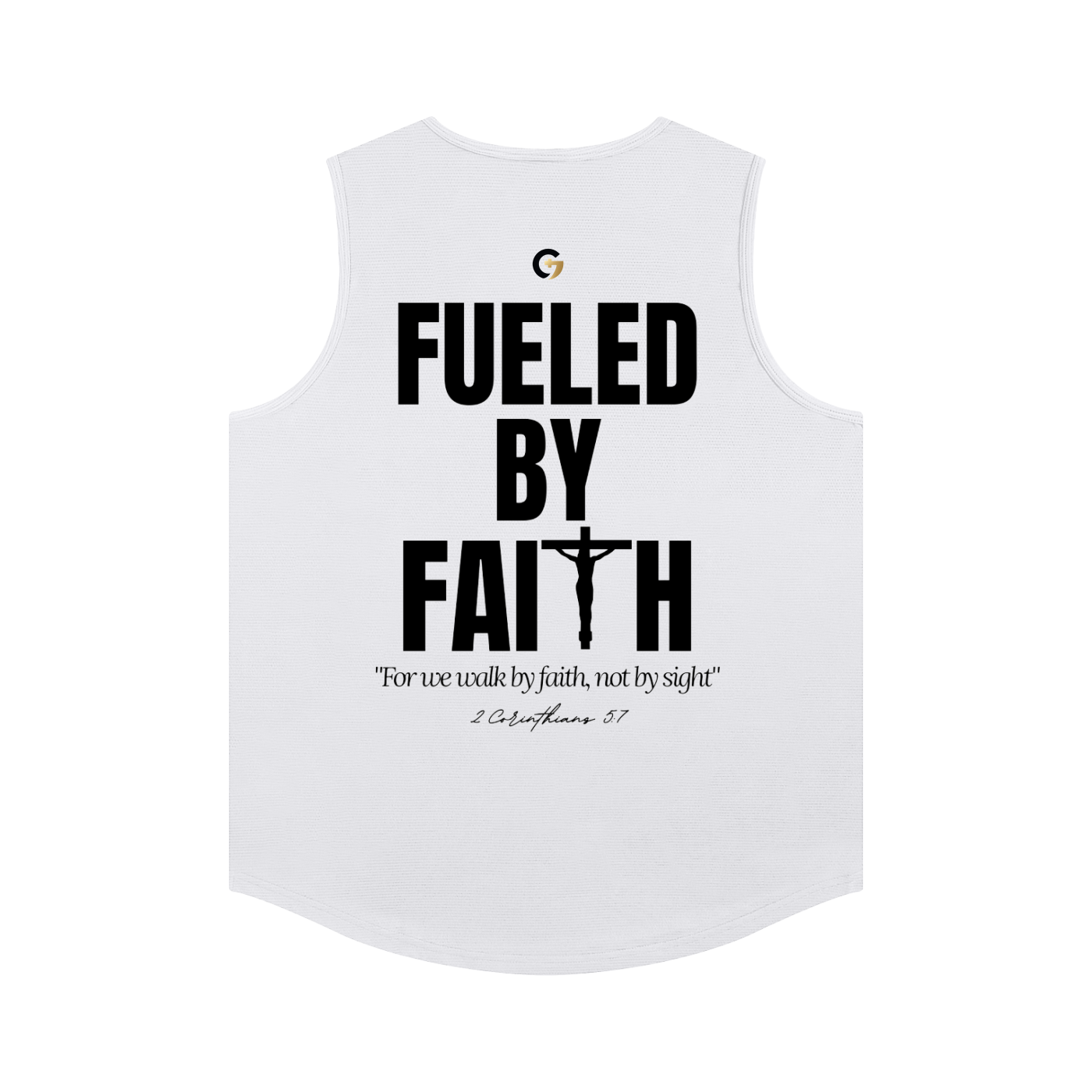 Performance Tank - Fueled By Faith (White)