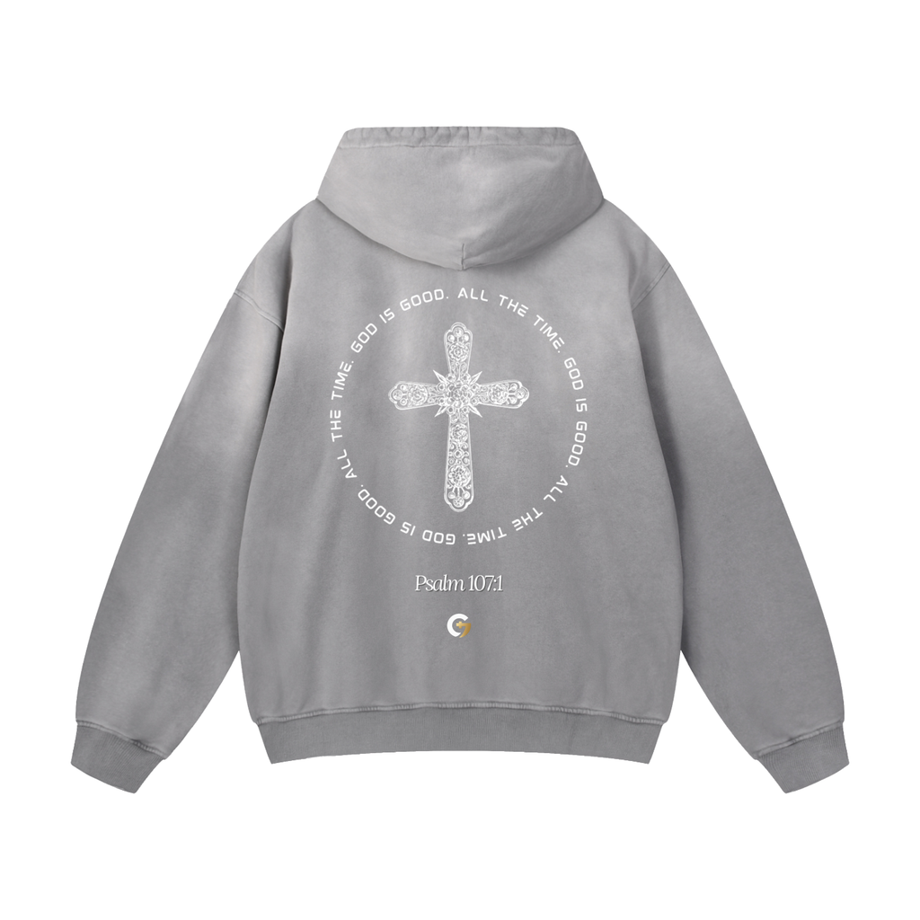 Oversized Sunfade Hoodie - Glory (Grey)