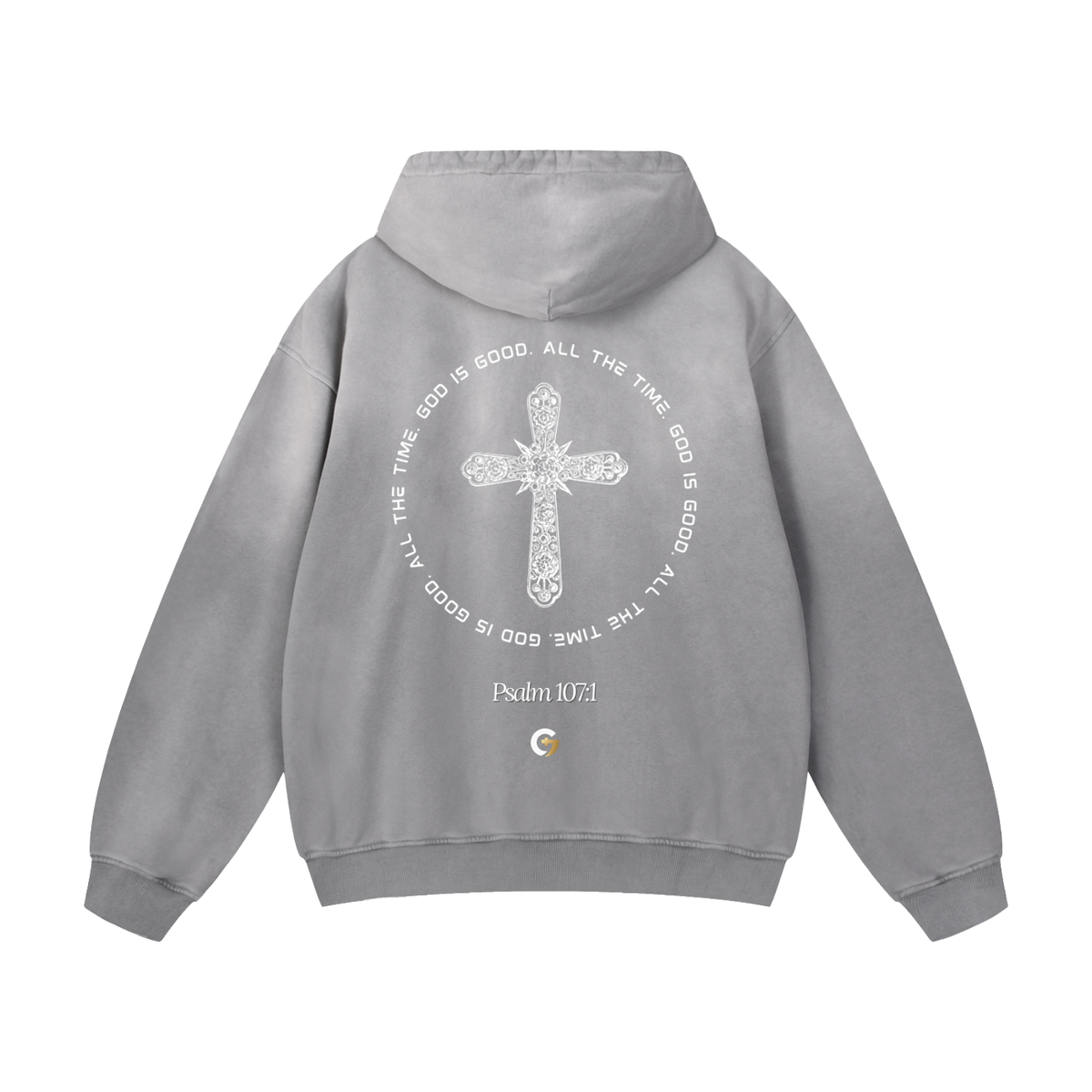 Oversized Sunfade Hoodie - Glory (Grey)