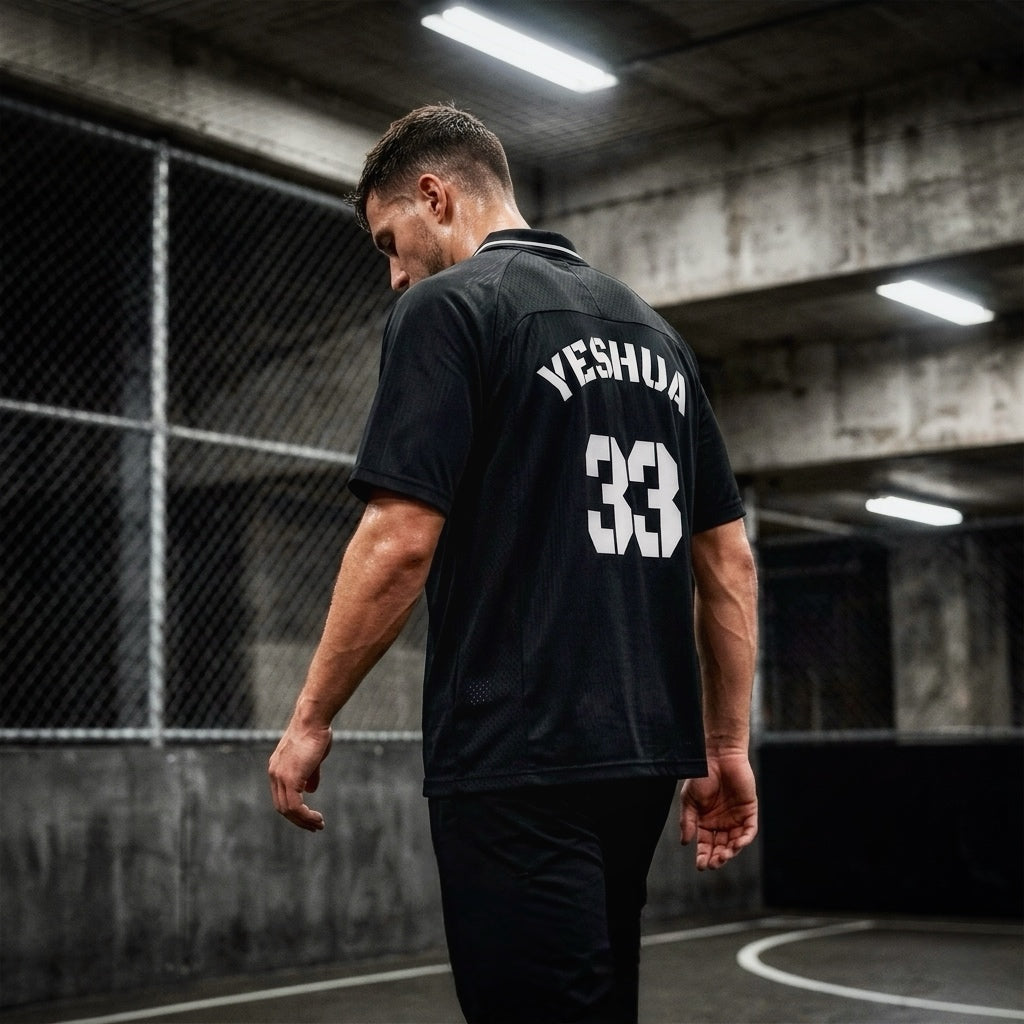 Yeshua 33 Oversized Jersey (Black)