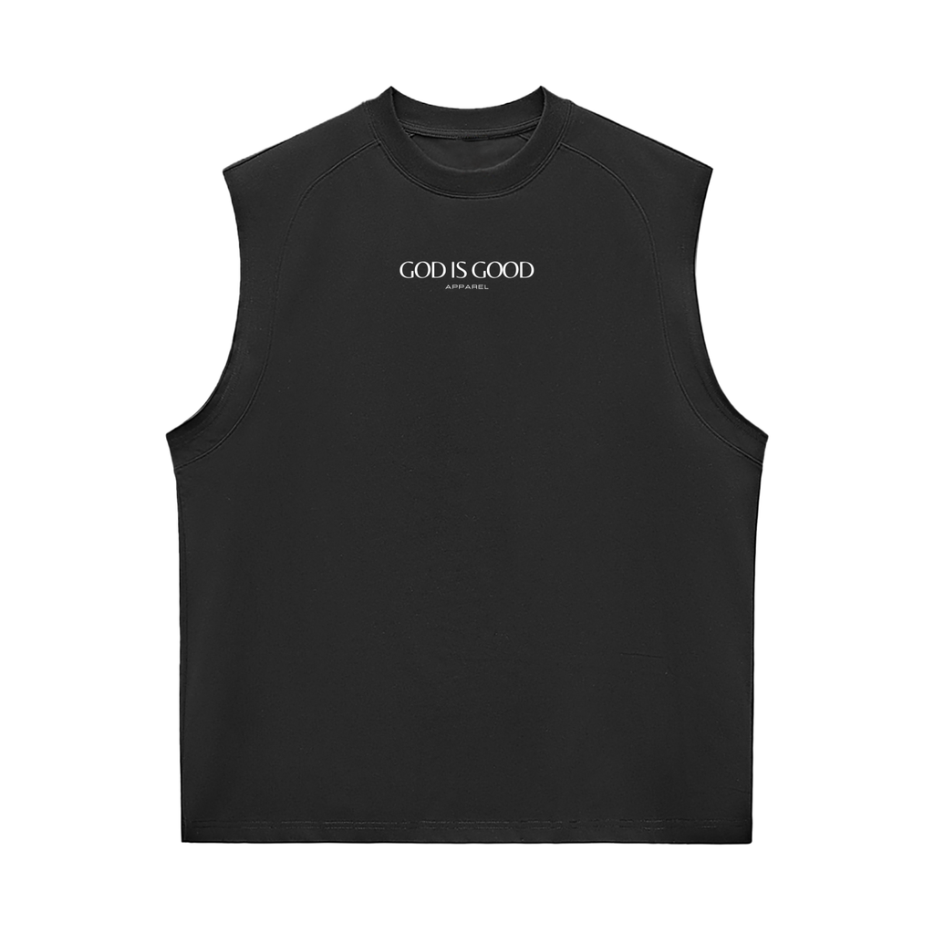 Oversized Muscle Shirt - God is Good. All the Time (Black)