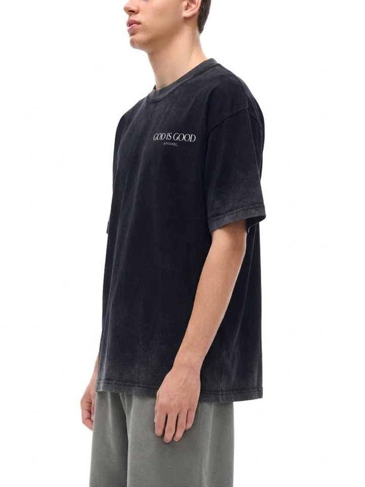 Oversized Reverse Dyed Tee - Glory (Black)