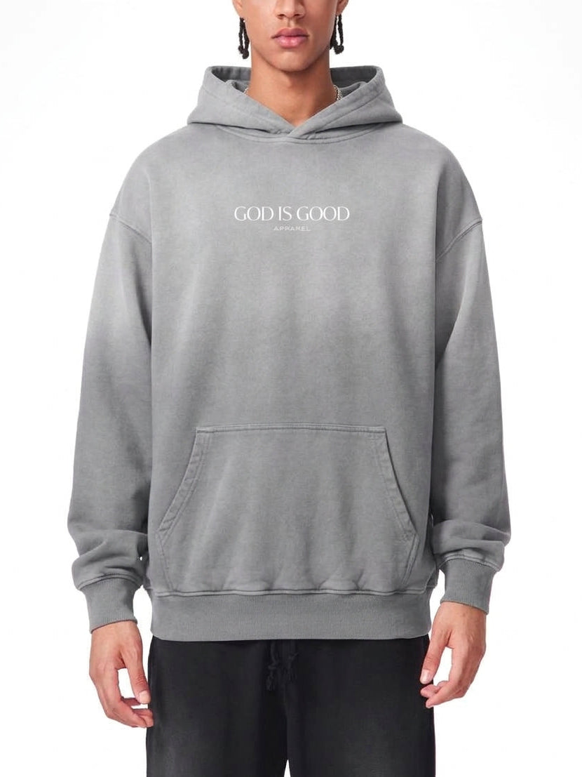 Oversized Sunfade Hoodie - Glory (Grey)