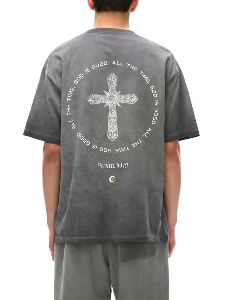 Oversized Reverse Dyed Tee - Glory (Dark Grey)