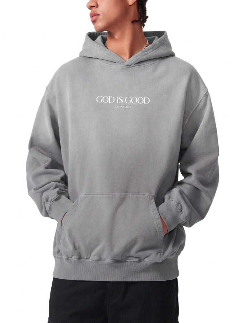Oversized Sunfade Hoodie - Glory (Grey)