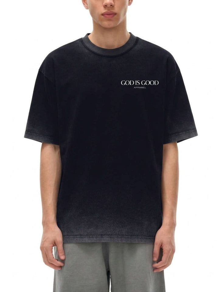 Oversized Reverse Dyed Tee - Glory (Black)