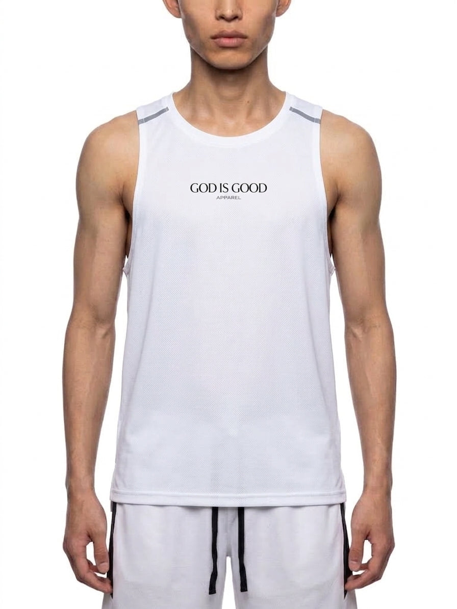 Performance Tank - God. Grind. Win. (White)