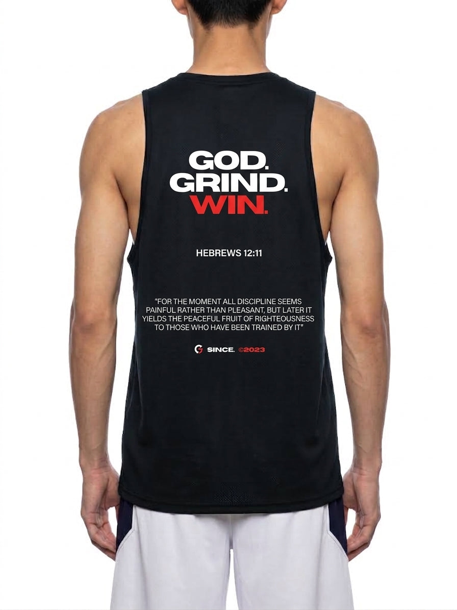 Performance Tank - God. Grind. Win. (Black)