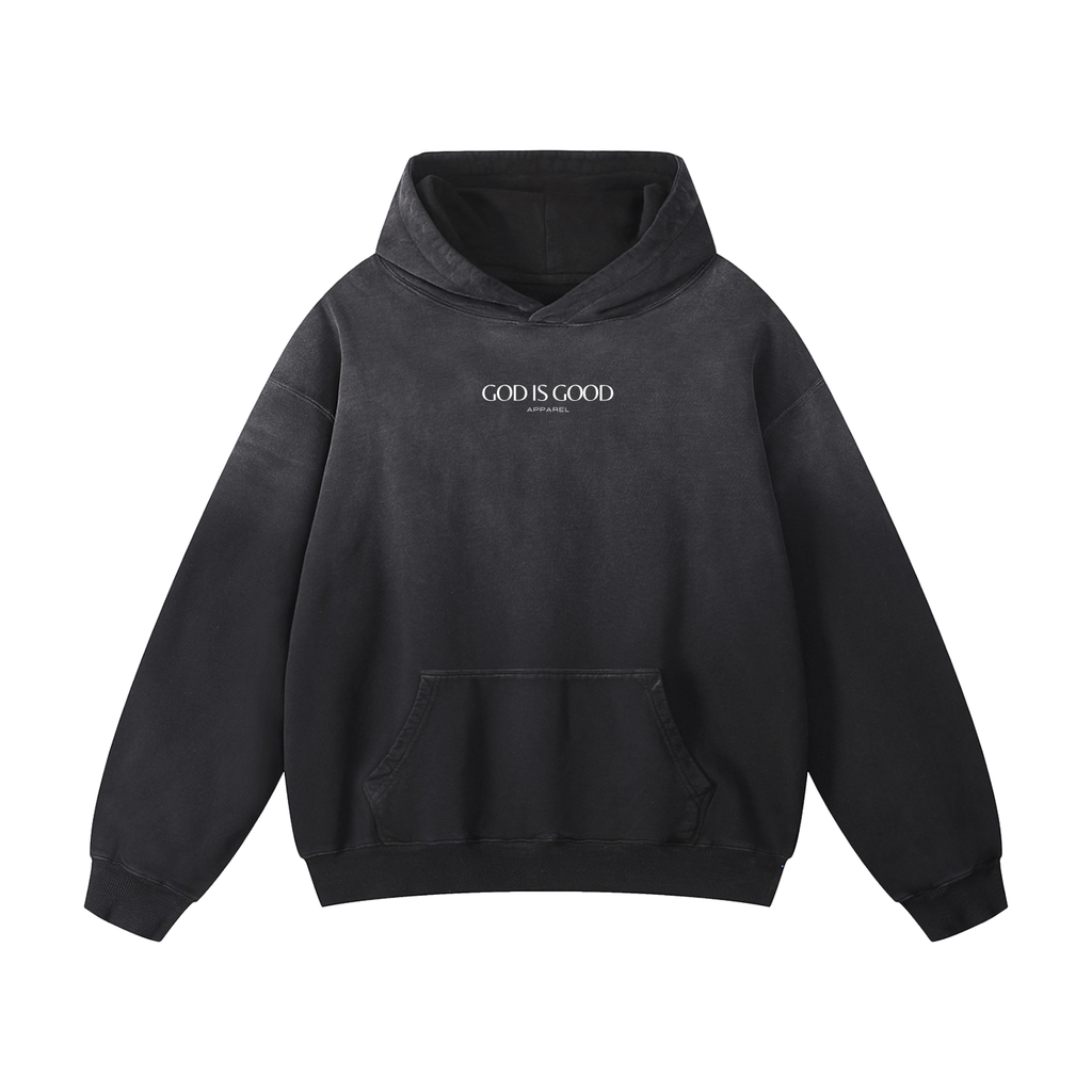 Oversized Sunfade Hoodie - Glory (Black)