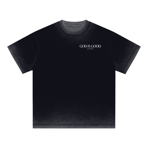 Oversized Reverse Dyed Tee - God. Grind. Win.